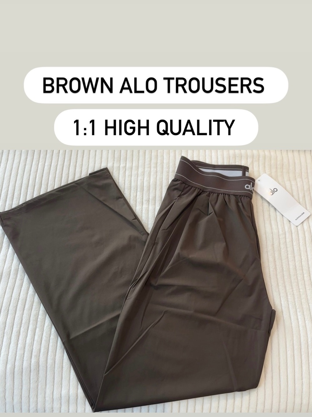 BROWN ALO TROUSERS